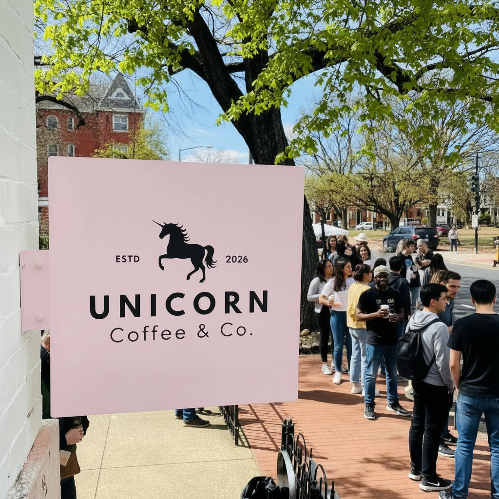 CUSTOM ACRYLIC BLADE SIGN - ROUND/SQUARE