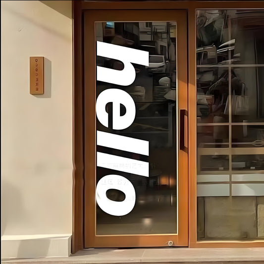 HELLO WINDOW STICKERS