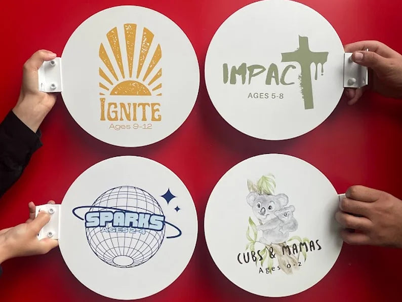 CUSTOM ACRYLIC BLADE SIGN - ROUND/SQUARE