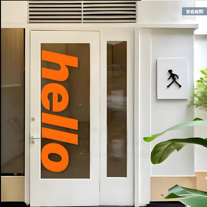 HELLO WINDOW STICKERS