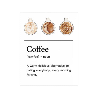 COFFEE CANVAS PRINTS - A