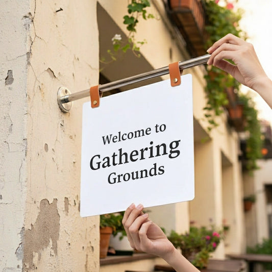 CUSTOM HANGING METAL SIGN