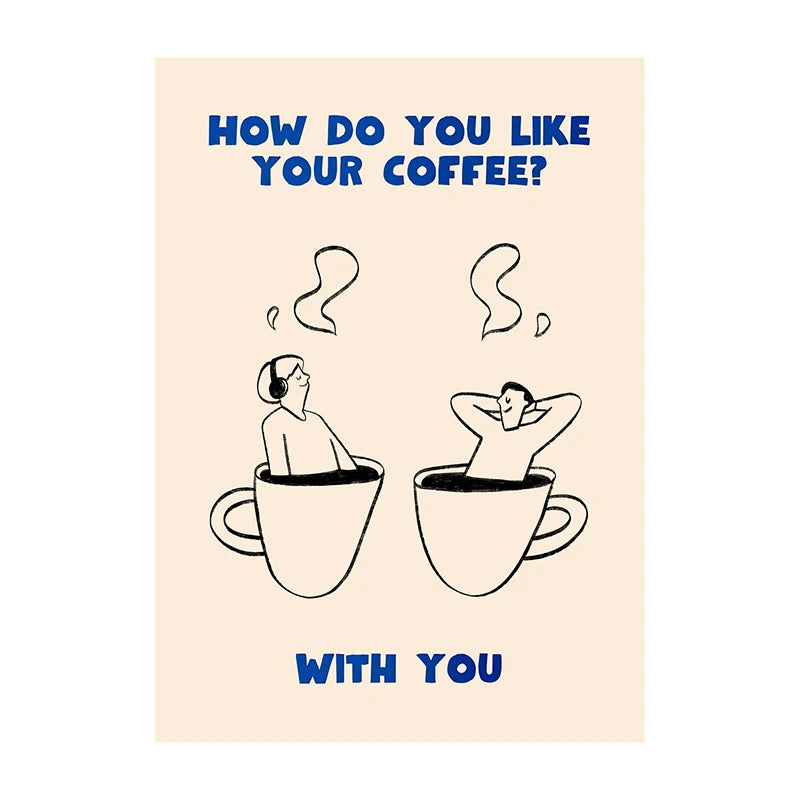 COFFEE CANVAS PRINTS - E