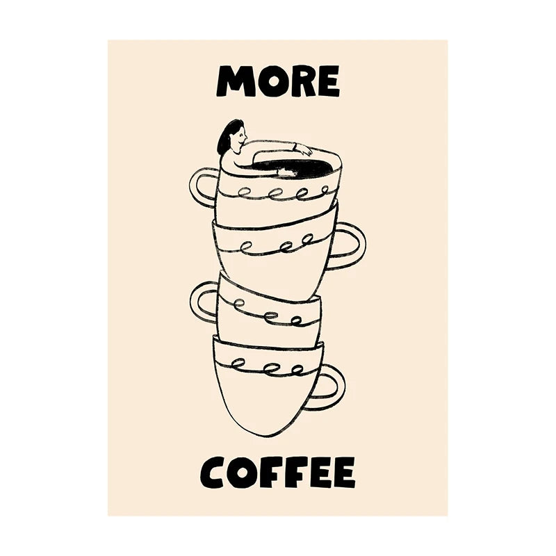 COFFEE CANVAS PRINTS - E