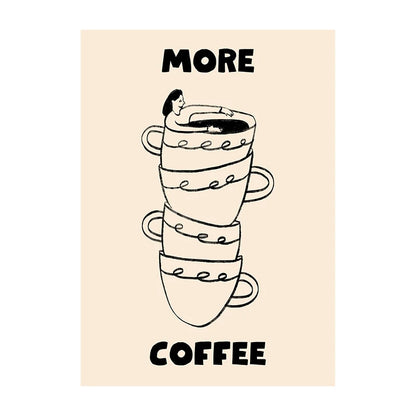 COFFEE CANVAS PRINTS - E