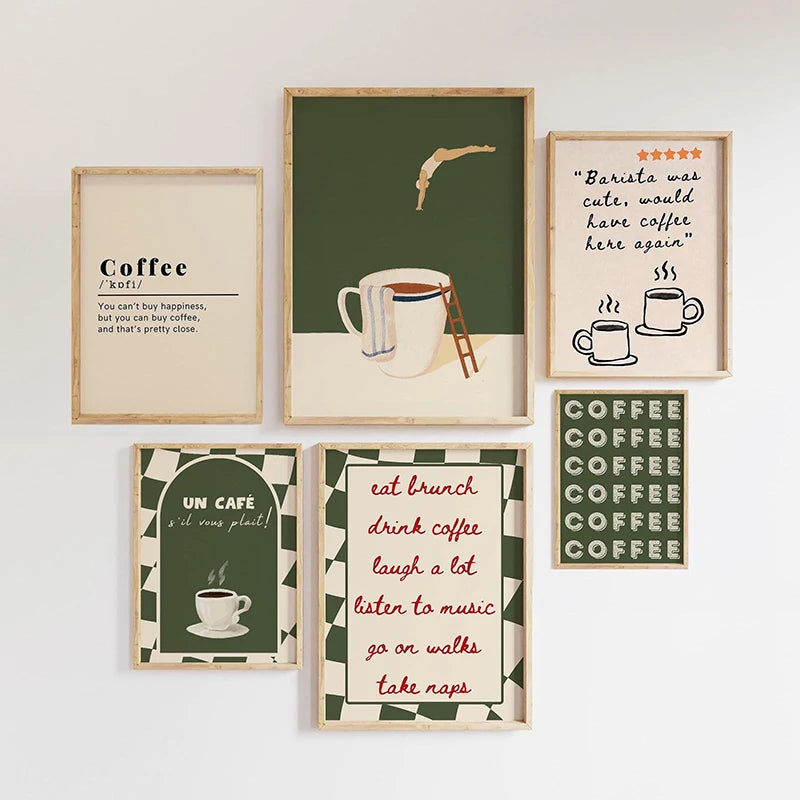 COFFEE CANVAS PRINTS - E