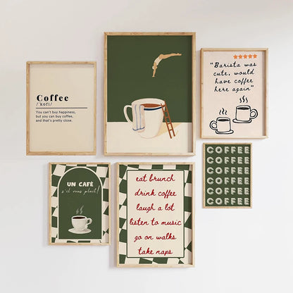 COFFEE CANVAS PRINTS - E