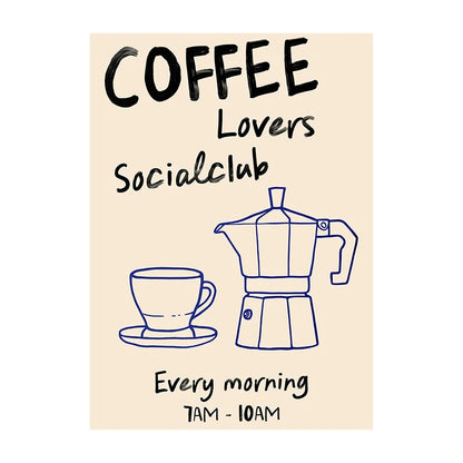 COFFEE CANVAS PRINTS - E
