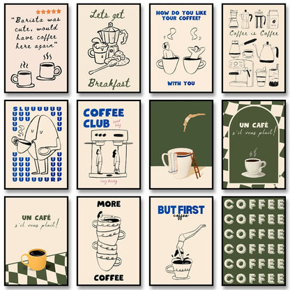 COFFEE CANVAS PRINTS - E