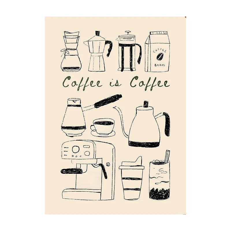 COFFEE CANVAS PRINTS - E