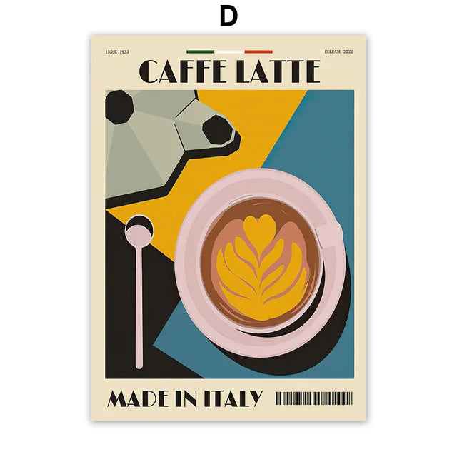 COFFEE CANVAS PRINTS - H