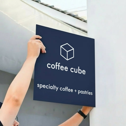 CUSTOM METAL BLADE SIGN -  SQUARE