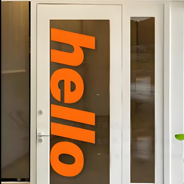 HELLO WINDOW STICKERS