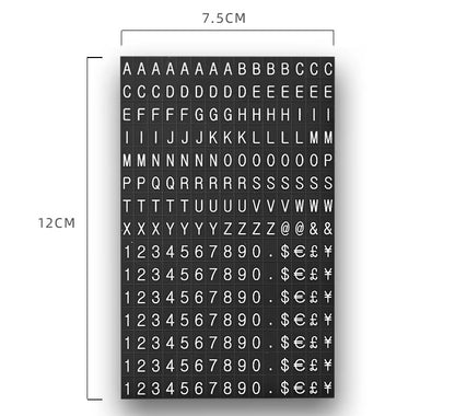 MAGNETIC COUNTER DISPLAY SIGN